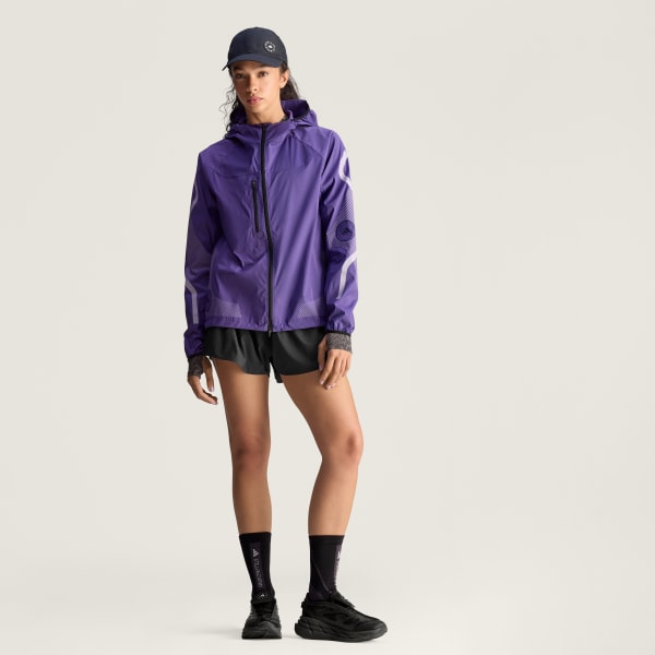 【2025年最新】海外限定の人気アイテム adidas by Stella McCartneyランニングジャケット - パープル ジャケット・アウター