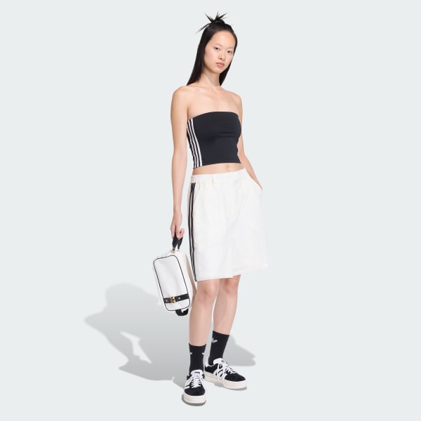 White BERMUDA SHORTS