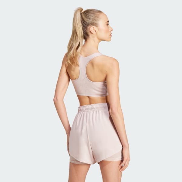 Rose Brassière de training maintien moyen adidas by Stella McCartney TruePurpose Power Impact
