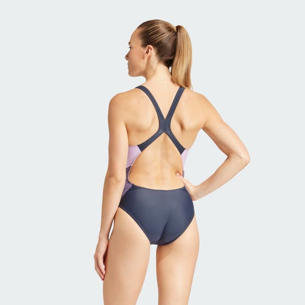 Adidas colour block swimsuit sale