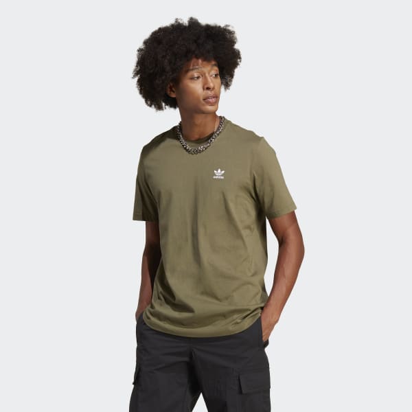 adidas Trefoil Essentials Tee - Men\'s Green US | | adidas Lifestyle