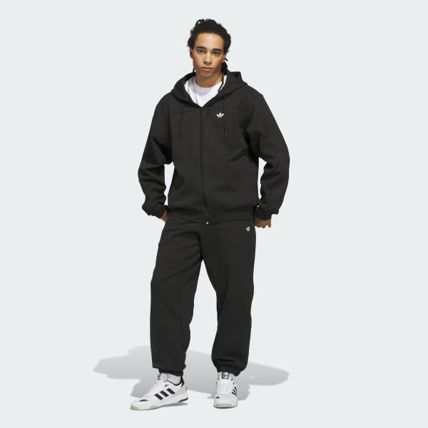 adidas ブラック ジャージ M adidas Skateboarding Technical Fleecejacke - Schwarz | adidas