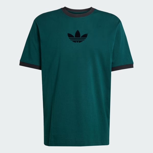 สีเขียว เสื้อยืดทรงหลวม adidas Adicolor 2000s Cali