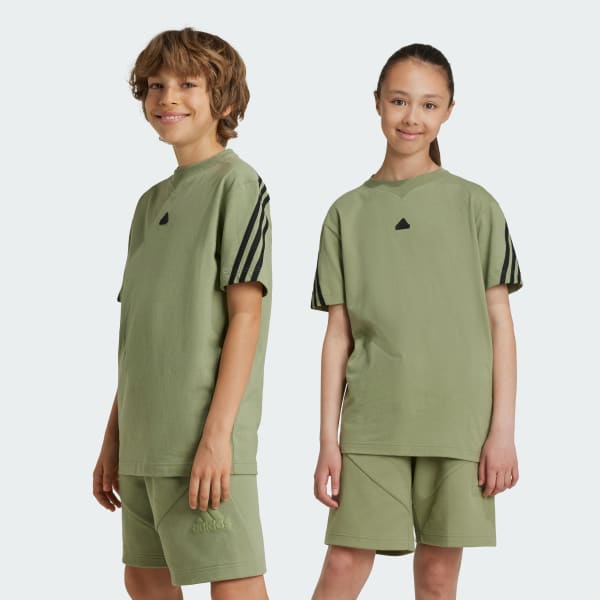 Green Future Icons 3-Stripes Tee