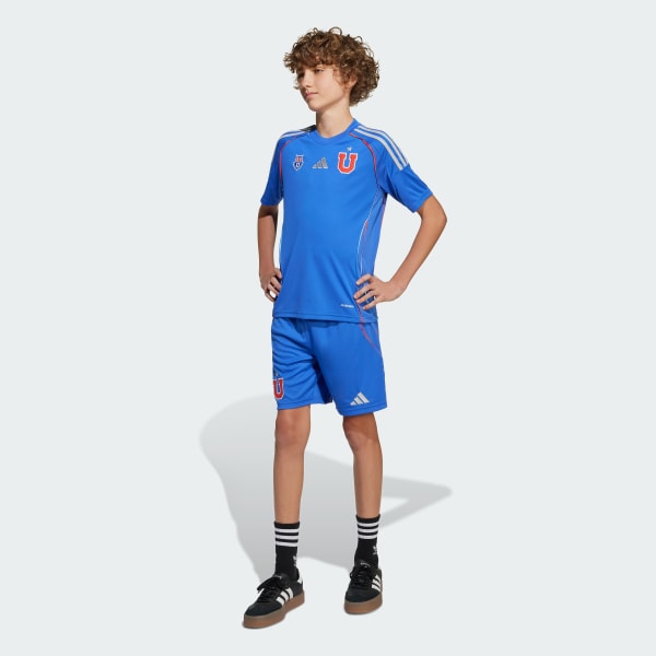 Azul Short Local Universidad de Chile 2025