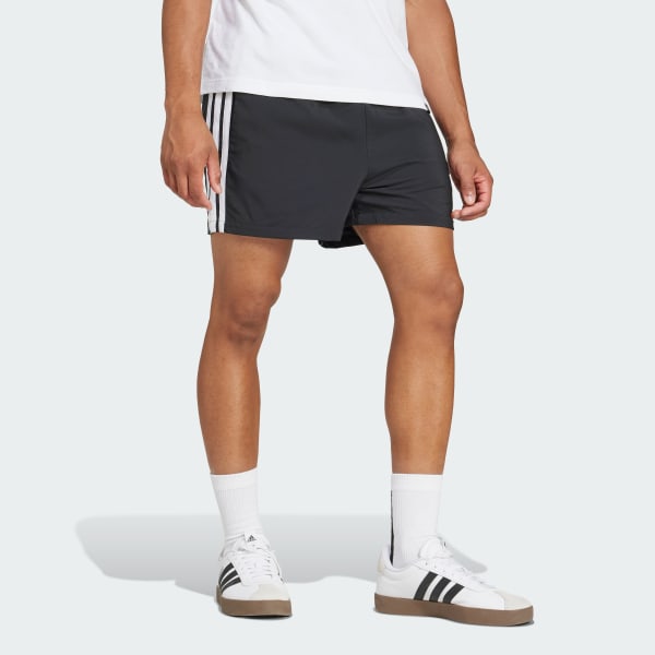 Hitam Celana Pendek Chelsea Essentials 3-Stripes 5 Inci