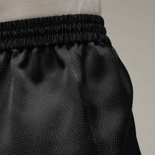 Adidas Y 3 Cuffed Tech Seersucker Pants Black Xs Womens Originals Pants