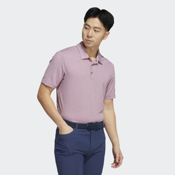 Burgundy Ottoman Stripe Polo Shirt K6766