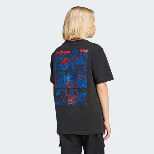 Negro POLO GRAPHICS ADIDAS MARVEL SPIDER-MAN