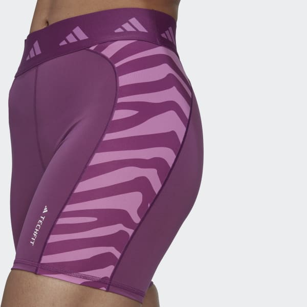 Fioletowy Hyperglam Techfit Zebra High-Waisted Short Tights DKE08