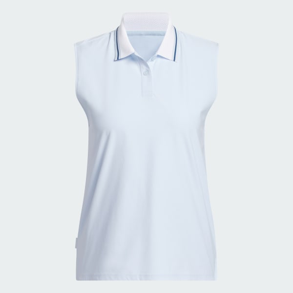 สีน้ำเงิน เสื้อโปโลแขนกุดผ้า TWISTKNIT รุ่น Beyond The Course