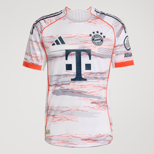 adidas FC Bayern 25/26 Away Authentic Jersey - White | Free