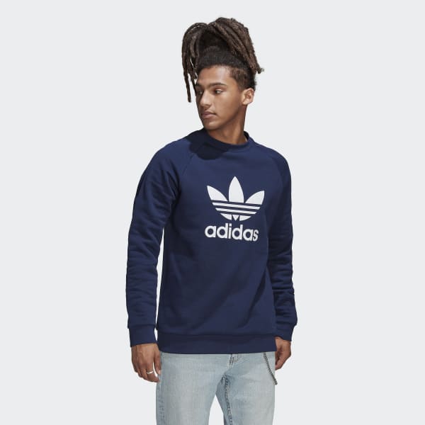 Blauw Adicolor Classics Trefoil Sweatshirt IZO89