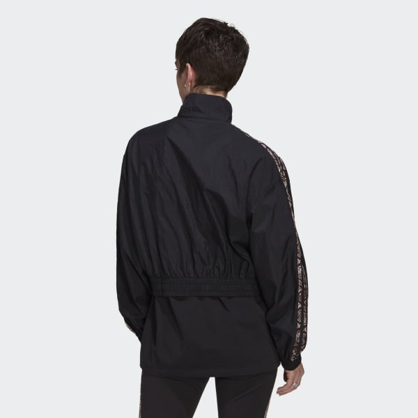 Jaqueta Corta Vento Preto adidas adidas Brasil