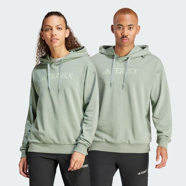 adidas Terrex Large Logo Hoodie (Gender Neutral) - Green