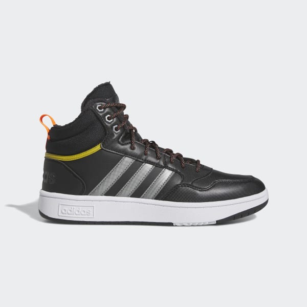 adidas Hoops 3.0 Mid Classic Winterized Shoes - Black | Men's Lifestyle ...