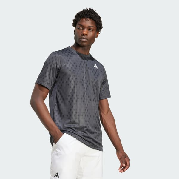 Cinza Camisa Estampada Club Tennis Climacool