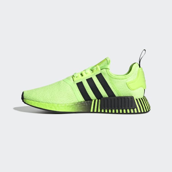 lime green and black adidas