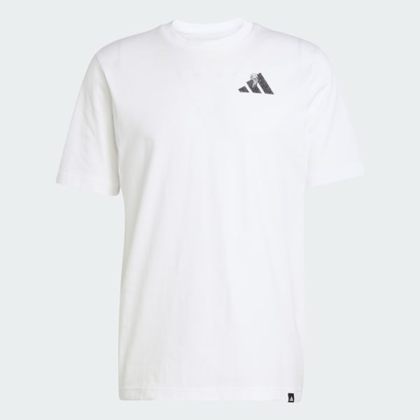 สีขาว เสื้อยืดพิมพ์ลาย Yay Sports Verbiage