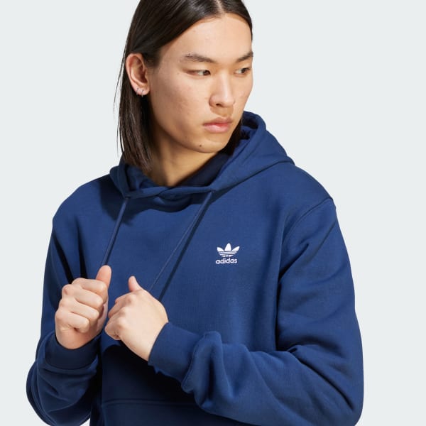 Adidas originals trefoil hoodie blue clearance