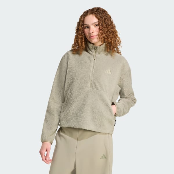 Green City Tech High Pile Fleece Half-Zip Jacket
