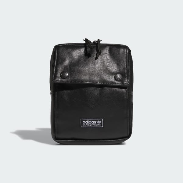 ブラック スケートボーディング フェイク レザー スリング ウォレット