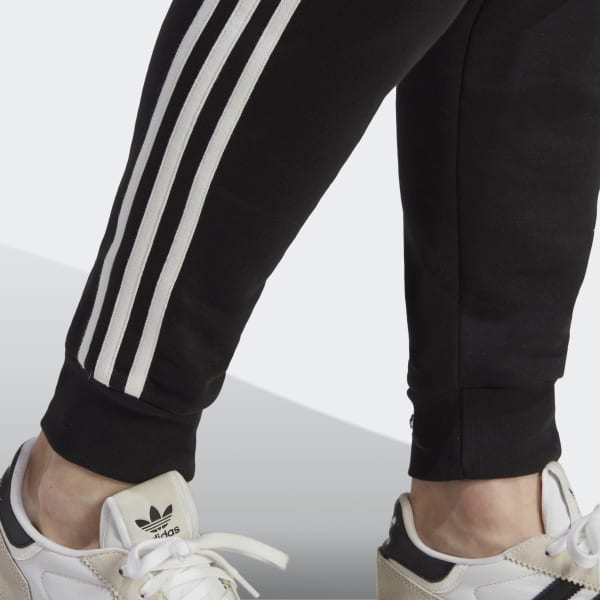 adidas Originals classic 3 stripe sweatpants in black