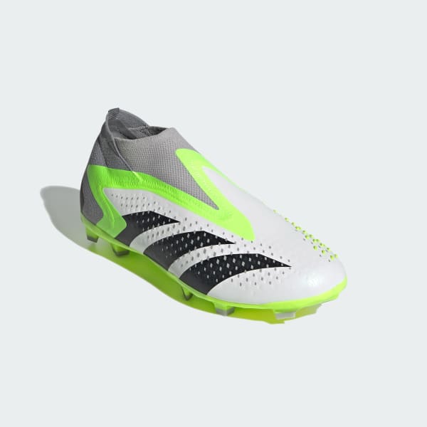 adidas Predator Accuracy+ Firm Ground Soccer Cleats - White | Kids ...