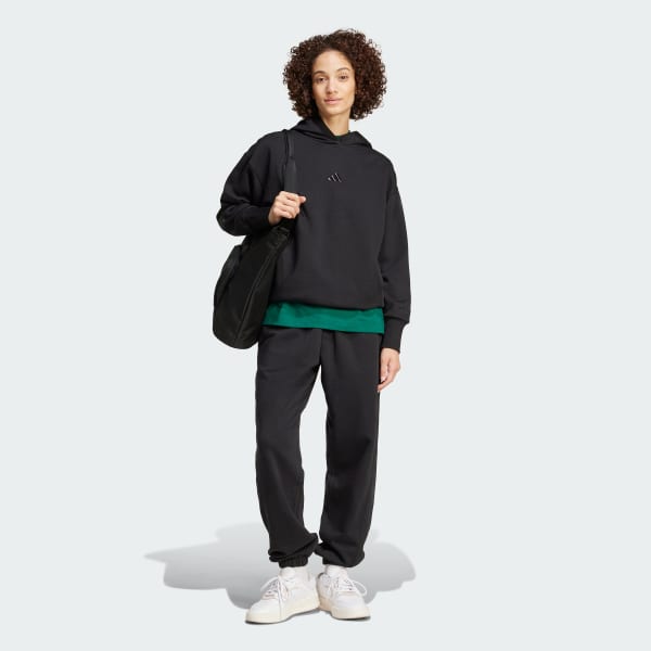 noir Sweat-shirt à capuche ample molleton ALL SZN