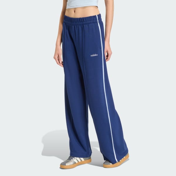 Blau Seasonal Essentials Colourpop Hose mit aufgestickter Grafik