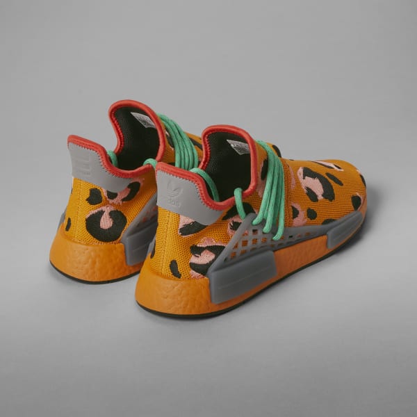 Orange Pharrell Williams Hu NMD Cheetah Shoes LPU73