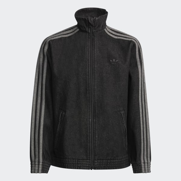 アディダス ファイヤーバード トラックトップ デニム - ブラック