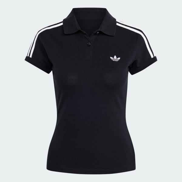 สีดำ เสื้อโปโล 3-Stripes