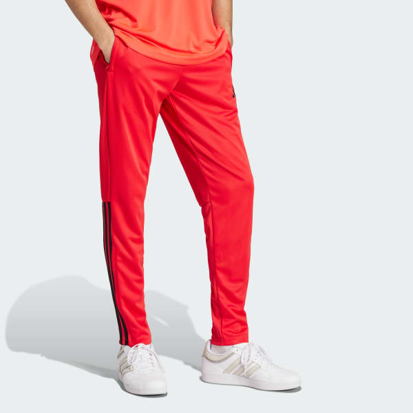 Rojo Pantalón Ajustado AEROREADY Sereno Regular Cut 3 Tiras Pierna Cónica