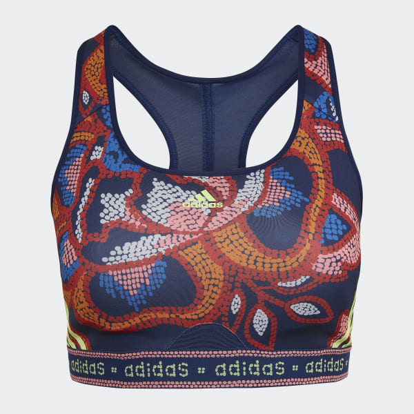 Azul Top Deportivo de Soporte Medio adidas x FARM
