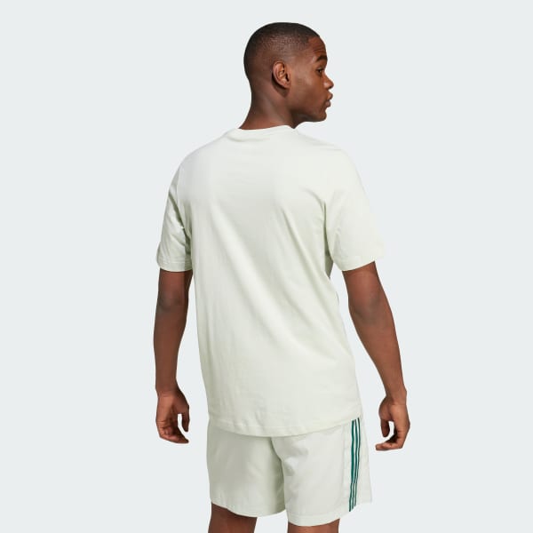 Green Essentials Single Jersey Embroidered Small Logo Tee