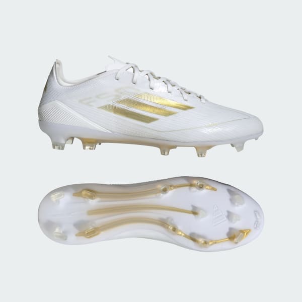 Blanco Bota de fútbol F50 Pro césped natural seco