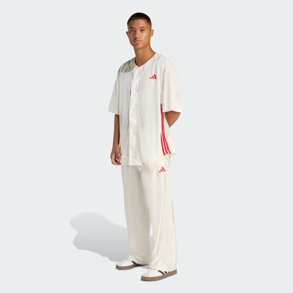 White STADIUM MESH BASEBALL SHIRT