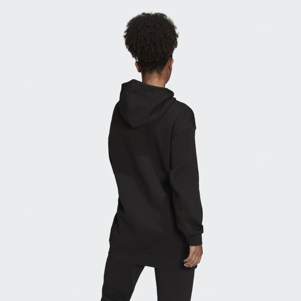 Svart ALL SZN Fleece Long Hoodie CX577