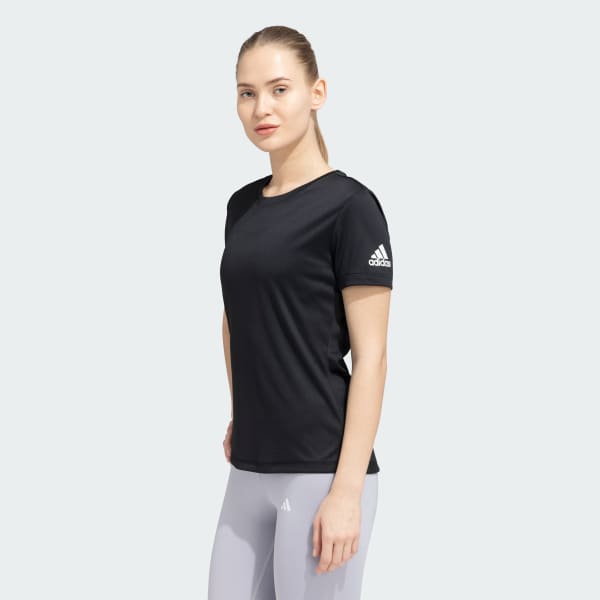 Black Solid AEROREADY Training Tee