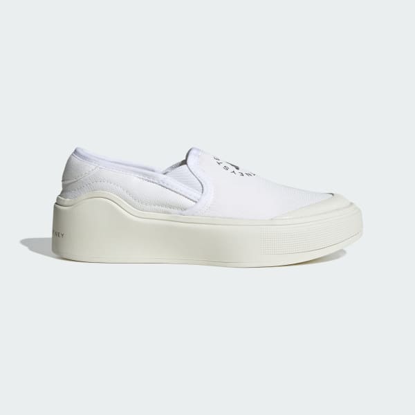 White adidas by Stella McCartney Court Slip-On Shoes