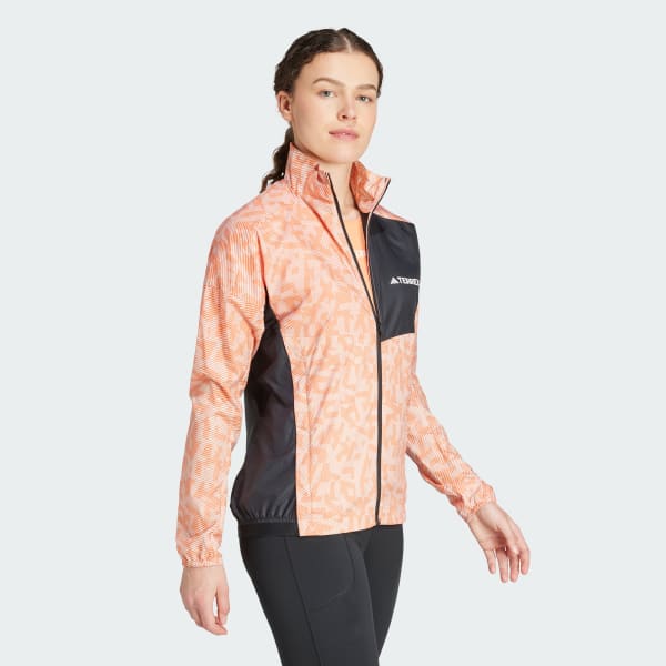 adidas Terrex Trail Running Wind Jacket Pink adidas Thailand