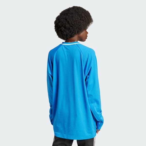 Adidas blue shop long sleeve shirt