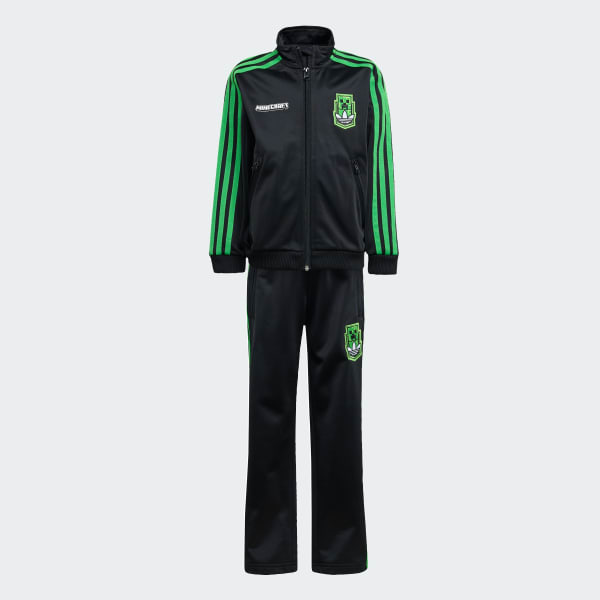 Sort adidas Originals x Minecraft Firebird træningsdragt til børn