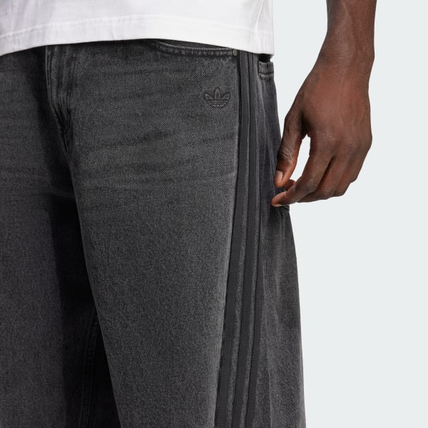 adidas Adilenium Season 3 Loose Fit Denim Pants - Black adidas Adilenium Season 3 Loose Fit Denim Pants - Black