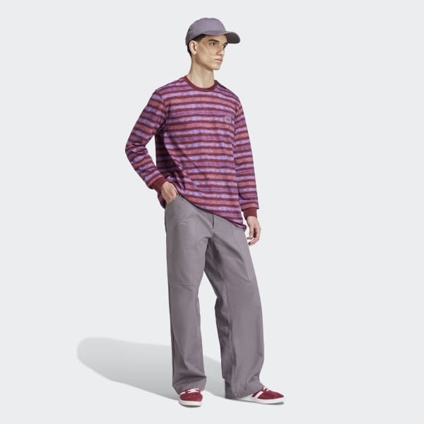 ビンテージ 90s adidas メンズL ユニフォーム　ストライプ　メッシュ alpen-group_9505570114