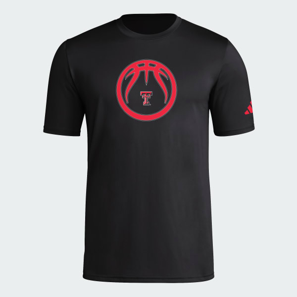 adidas Texas Tech Red Raiders Short Sleeve Pregame Tee - Black