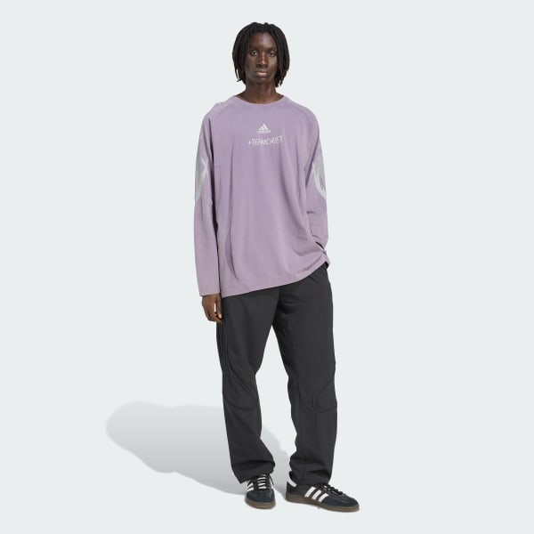 パープル Adilenium シーズン 4 チームガイスト グラフィック 長袖Tシャツ