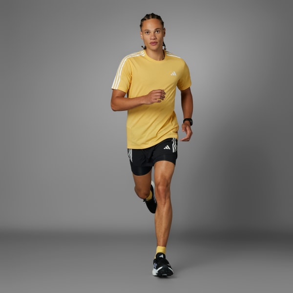 Negro Shorts Own the Run 3 Franjas 2 en 1