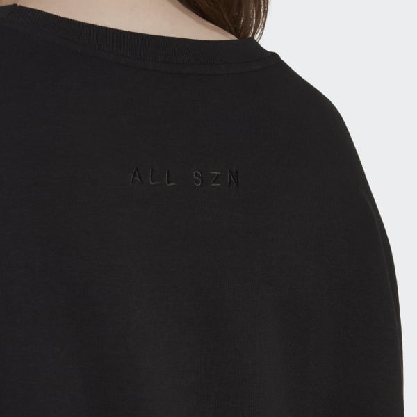 Black ALL SZN Fleece Sweatshirt (Plus Size) TV386
